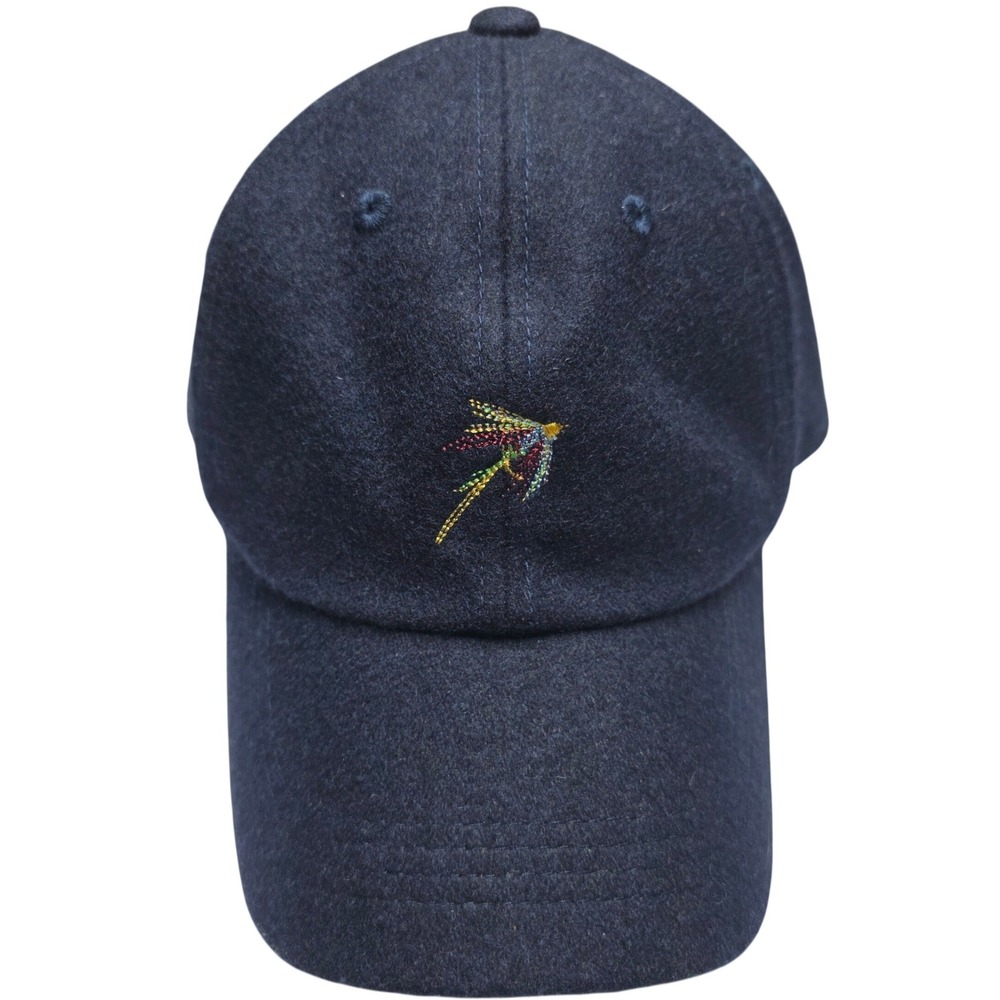 Orvis Signature Collection Navy Blue Wool Fly Fishing Lure Strapback Hat